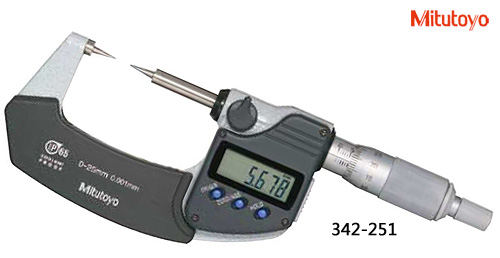 B0410-002-三豐-342-251尖爪千分尺 0-25