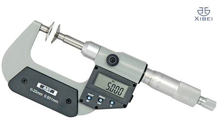 B0416-002-青海數顯公法線千分尺0-25 （直進式）