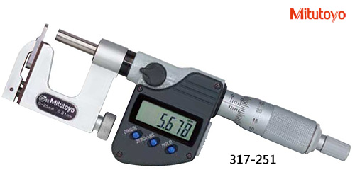 B0401-008-三豐-317-251數(shù)顯可換測(cè)砧外徑千分尺  0-