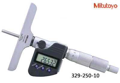 B0405-002-三豐-329-250-10數顯深度千分尺 0-150,5測桿，